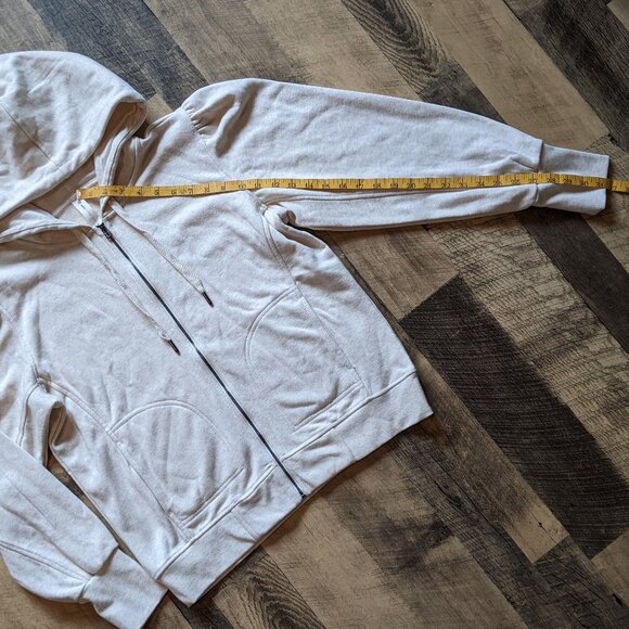 Anthropologie Daily Practice Zip-Up Hoodie Cream French Terry Medium - Picture 7 of 8
